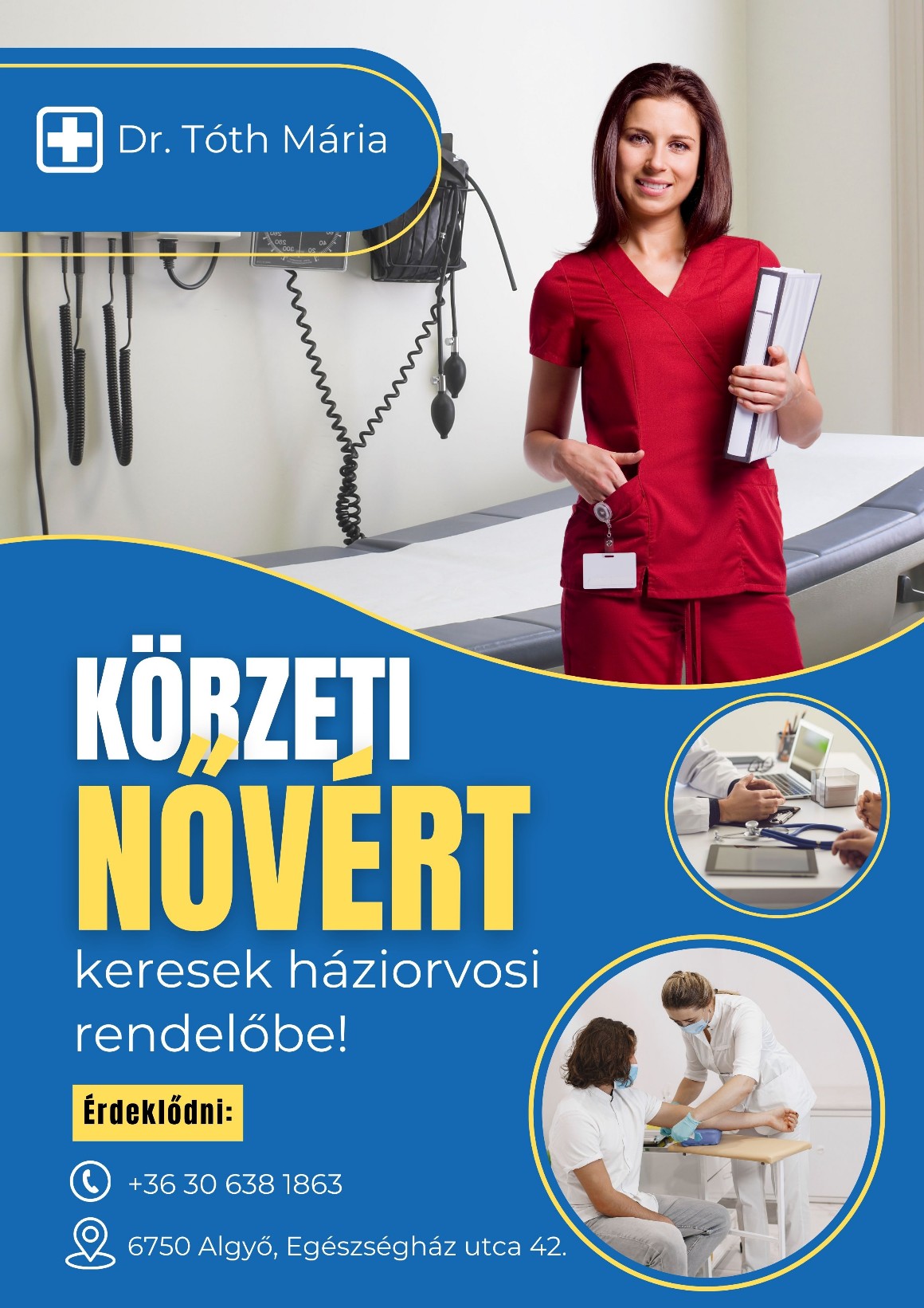 Körzeti nővér állás Algyőn